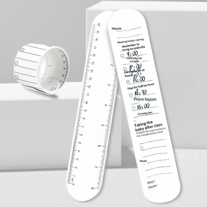 Waterproof Erasable Scale Silicone Wristband Reusable Writeable To-do Qme