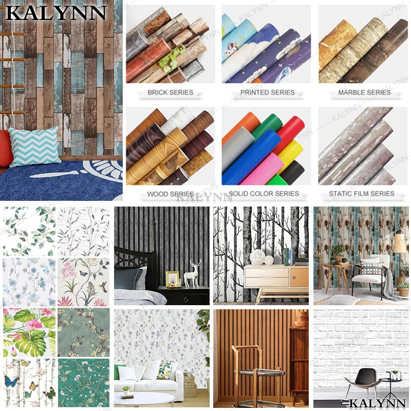 Wood Peel Stick Wallpaper Vinyl Self Adhesive Contact Paper Removable Qme