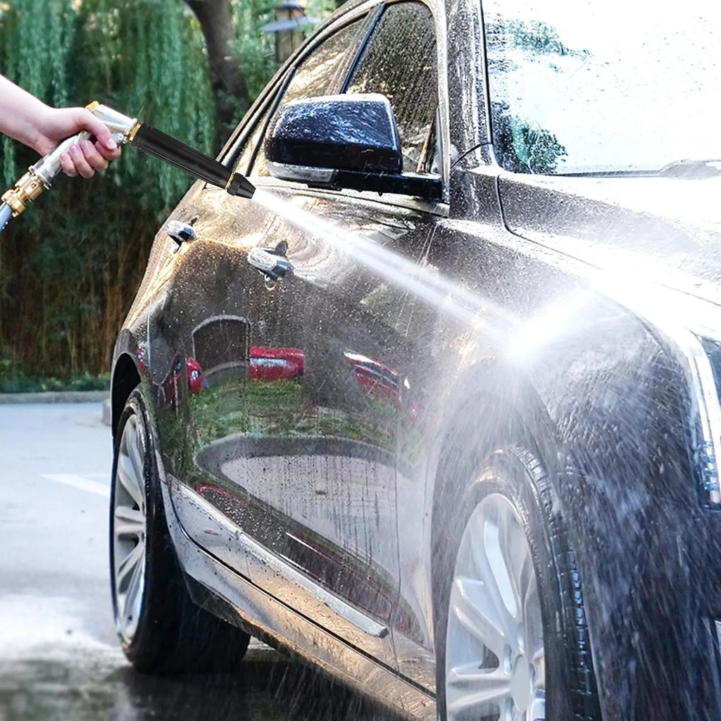 Adjustable Car Wash Water Gun Pressure Metal Straight Nozzle Washer Qme