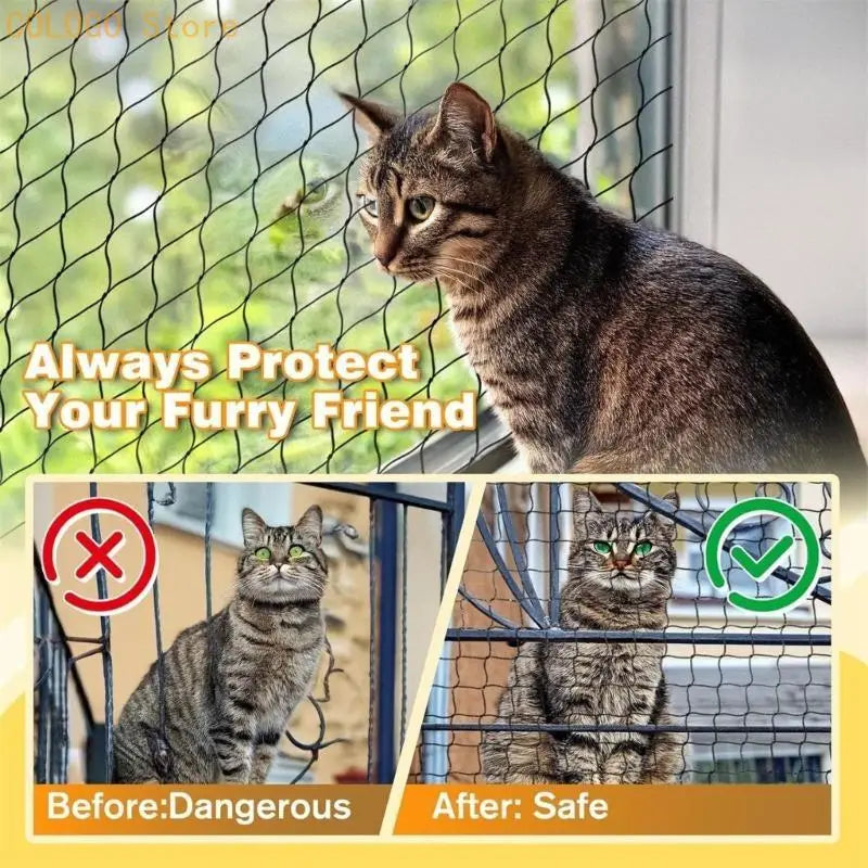 Protective Cats Safety Netting Balconies Window Use Steel Wire Qme