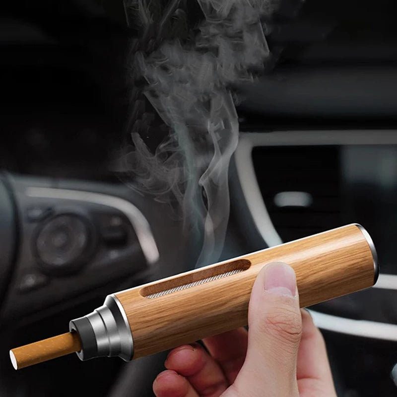 Car Ashtray Anti Bounce Fly Ash Features Lazy Drivers Smoke Keep Qme