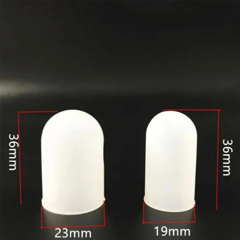 30pcs Silicone Finger Protectors Transparent Heat Resistant Anti-slip Anti-static Finger Sleeves for Work Craft Qme