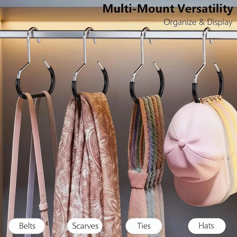 Bag Hook Hat Hook Stackable Space-saving Storage Multi-function Bag and Hat Rack Hat Silk Scarf Shawl Handbag Hanger Qme