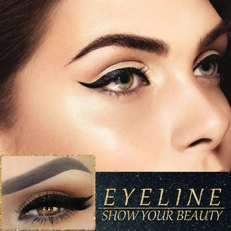 False Eyelash Eyeliner Stickers 4 Pair Waterproof Liner Patches Fast Qme