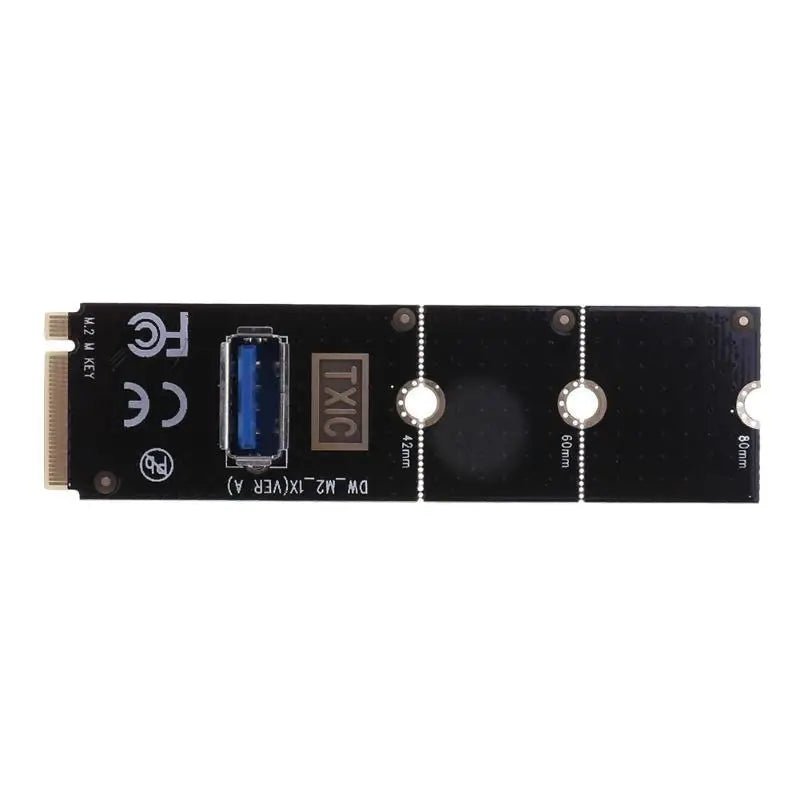 NGFF M2 PCI E X16 Slot Riser Card Adapter Mining Expansion Easy Qme