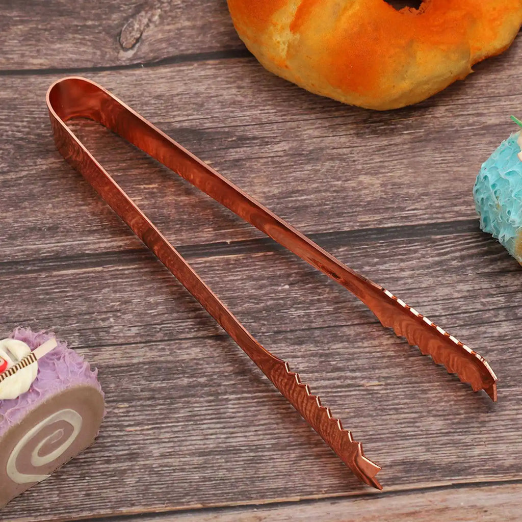 Stainless Steel Ice Tongs Food Serving Tongs with Serrated Tips Non Slip Kitchen BBQ Bar Buffet Restaurant Party Ice Cube Clip Qme