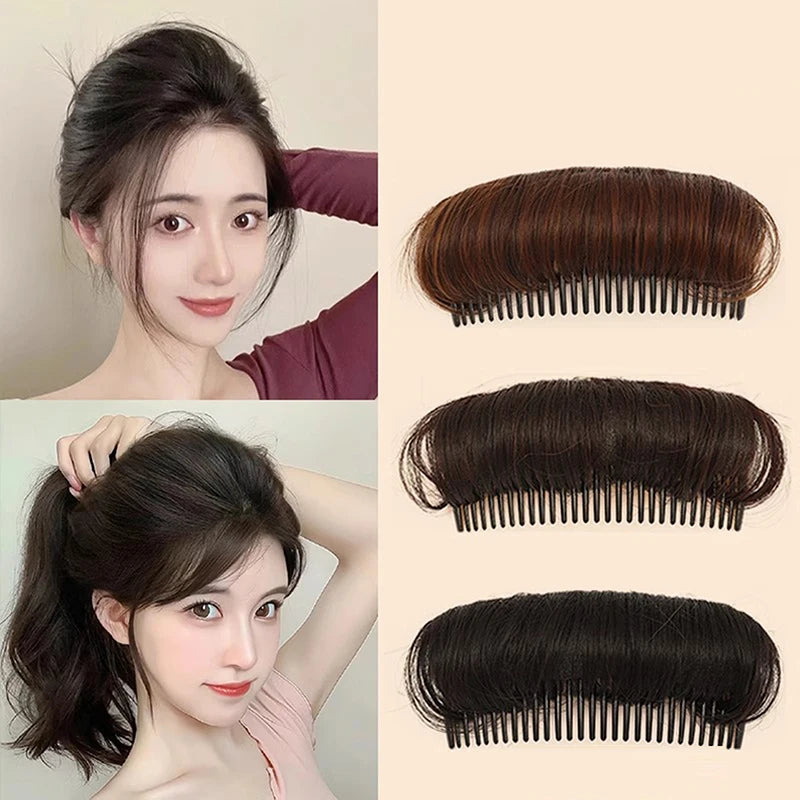 Female Wig Cushion Hair Volumizing Fiber Insert Comb Invisible Fluffy Qme
