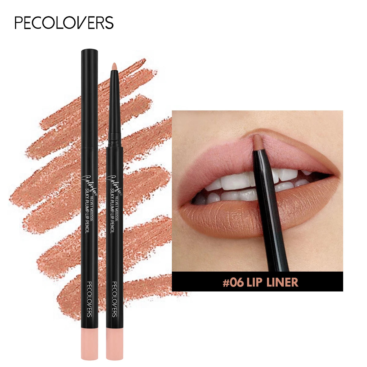 Nude Velvet Matte Lipstick Long Lasting Waterproof Rendering Qme 06