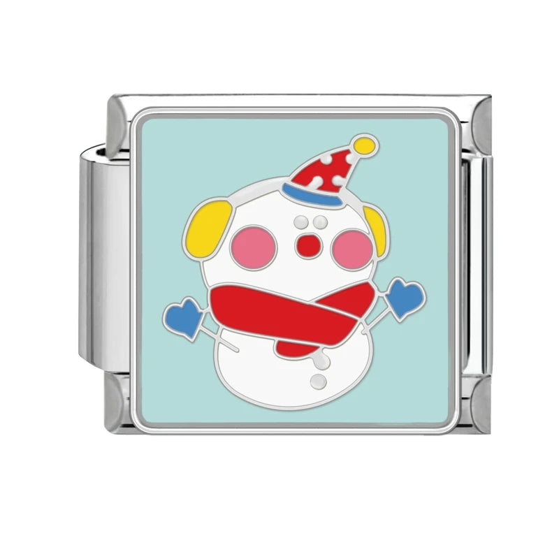 Fashion 2025 Colorful Christmas Socks Snowman Deer Italian Charms Fit