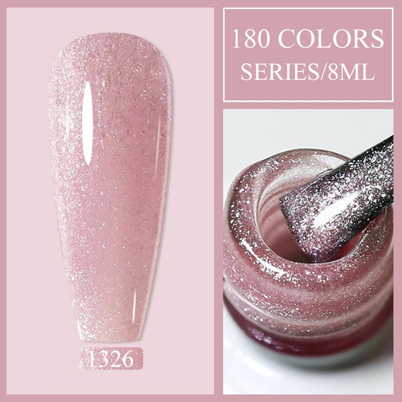 Arte Clavo Glitter UV Gel Nail Polish Sequin Series Colorful Soak Off