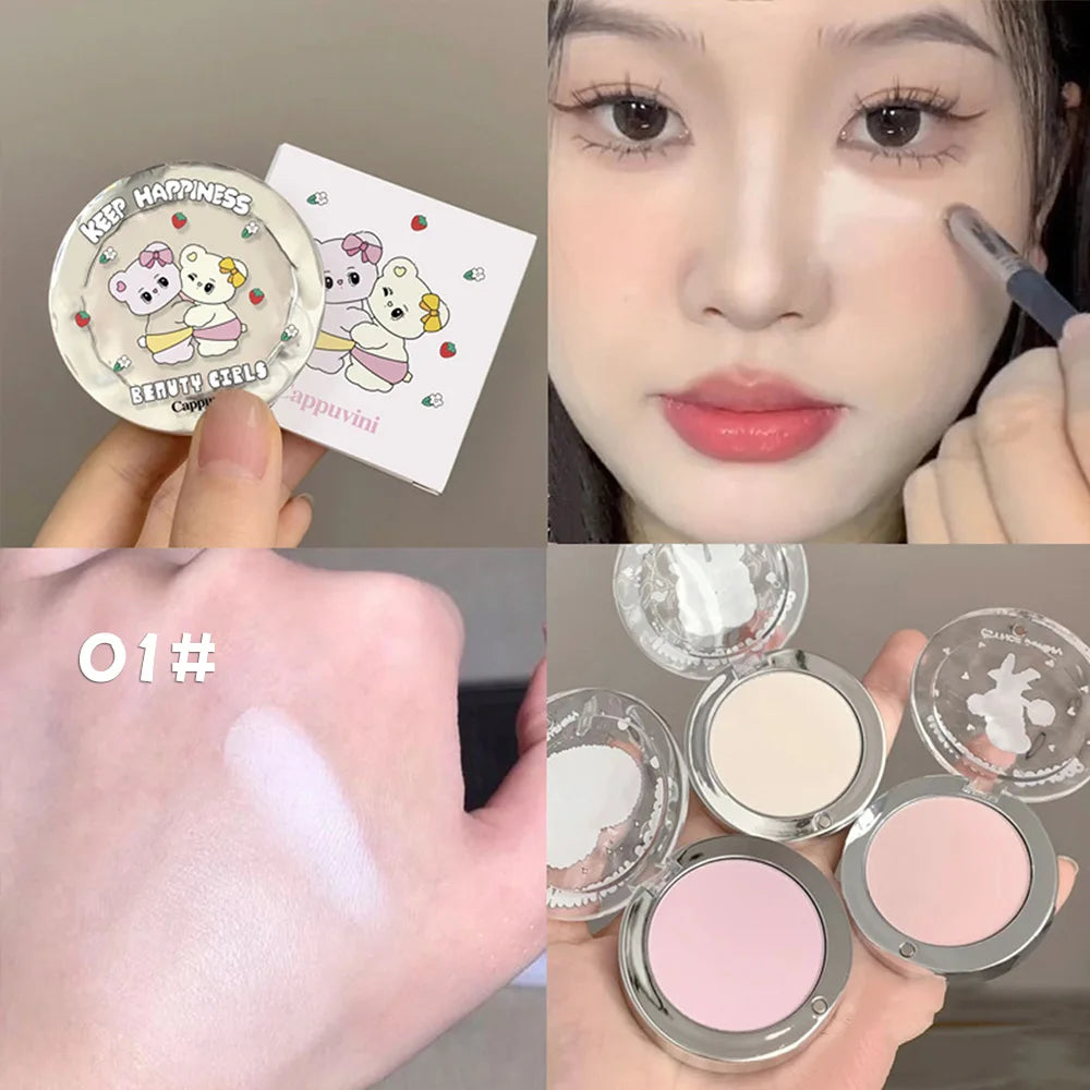 Cappuvini Bear Soft Focus Highlighter Matte Expanding Brightening Qme