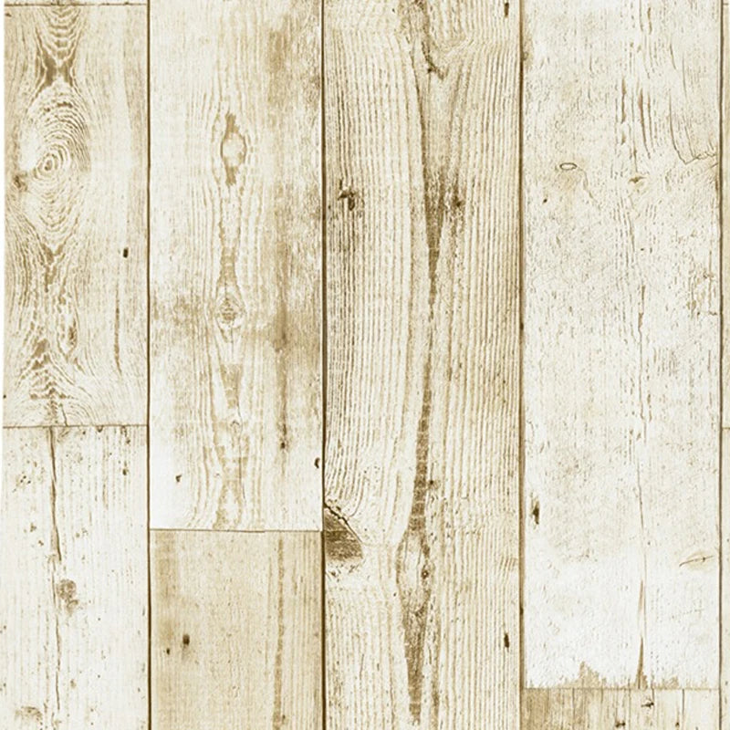 Ivory White Retro Imitation Wood Vertical Pattern Self-adhesive Qme R2 400cmx45cm