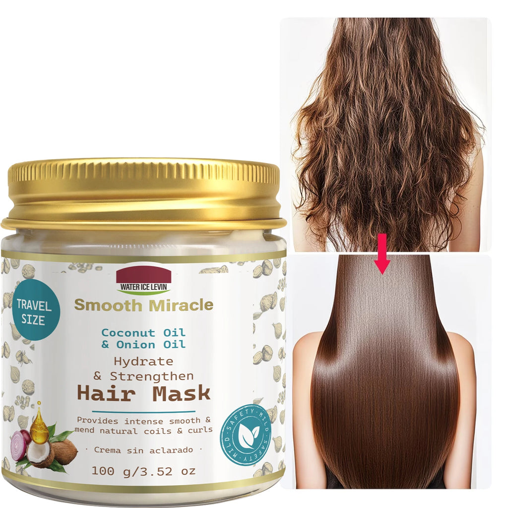 Coconut & Onion Oil Hair Mask - Hydrating & Strengthening Treatment for Smooth, Healthy Curls Qme