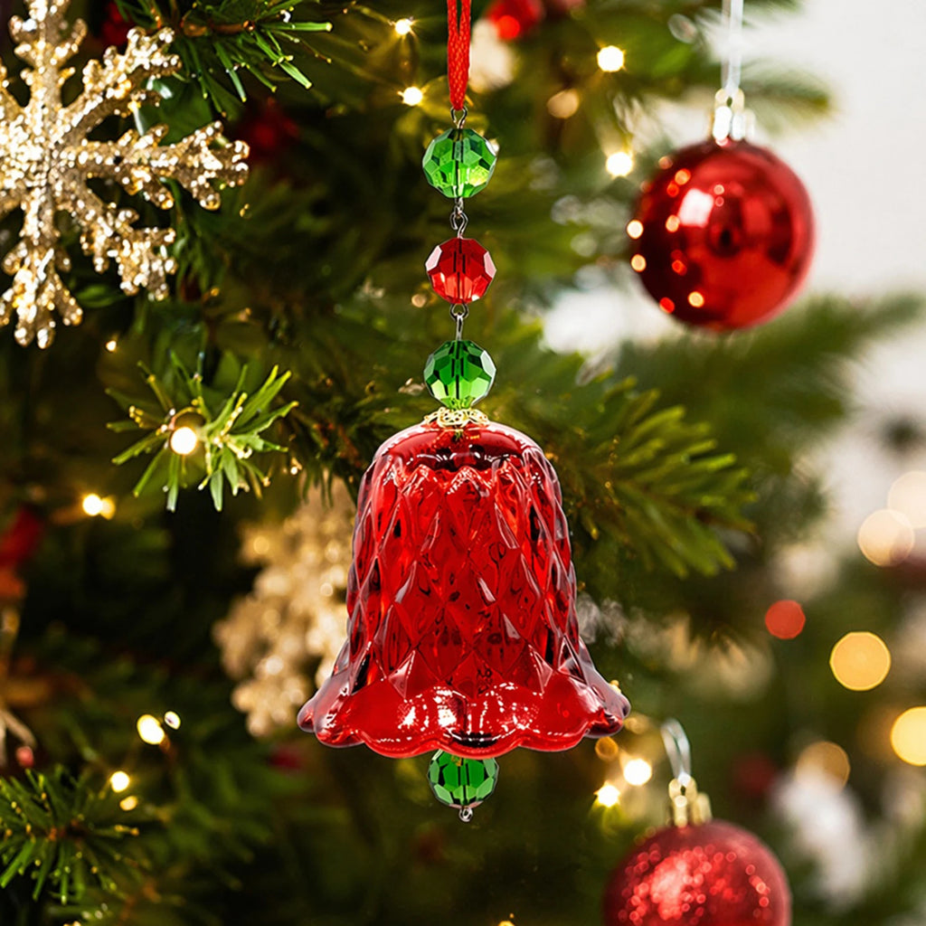 Red Transparent Crystal Wind Chime Multi-Purpose Window Wind Chime Ornament Bell Suncatcher Pendant Window Hanging Decorations Qme