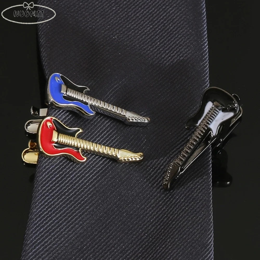 Creative Instrument Guitar Tie Clip Punk Hip Hop Music Seriestie Pin Qme