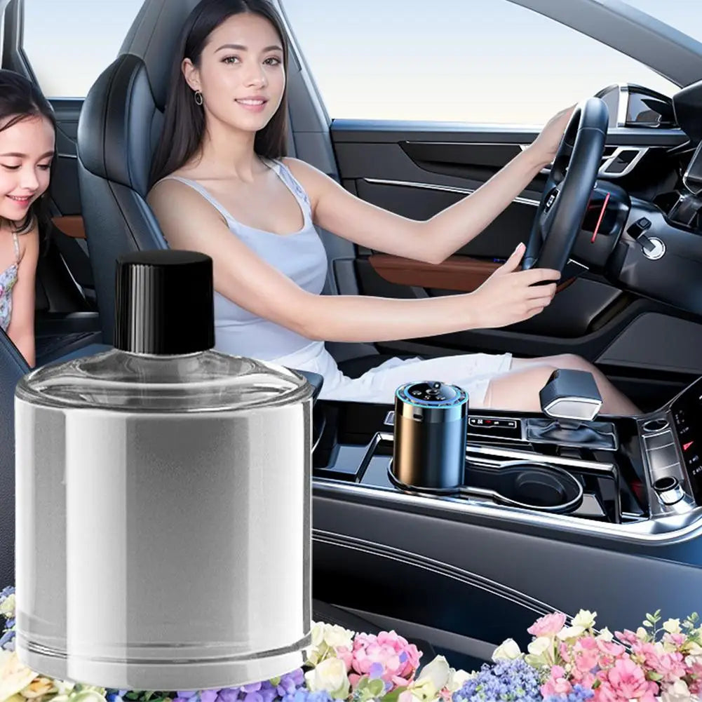 Smart Car Air Freshener Adjustable Car Smell Air Scent Ceiling Starry Scent Light 30-50ml Car Sky Automatic Ambient Freshener Qme