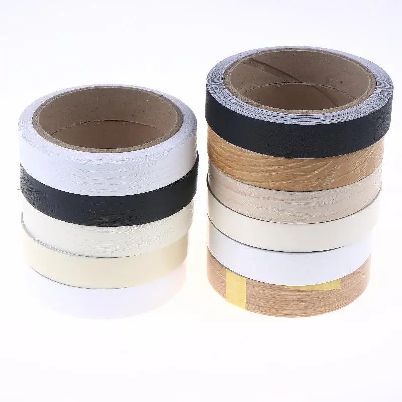 1PC 10mx2cm Preglued Edging PVC Edge Banding For Wood Kitchen Wardrobe Furniture Table Desk Board Edgeband Edger Glossy. Qme