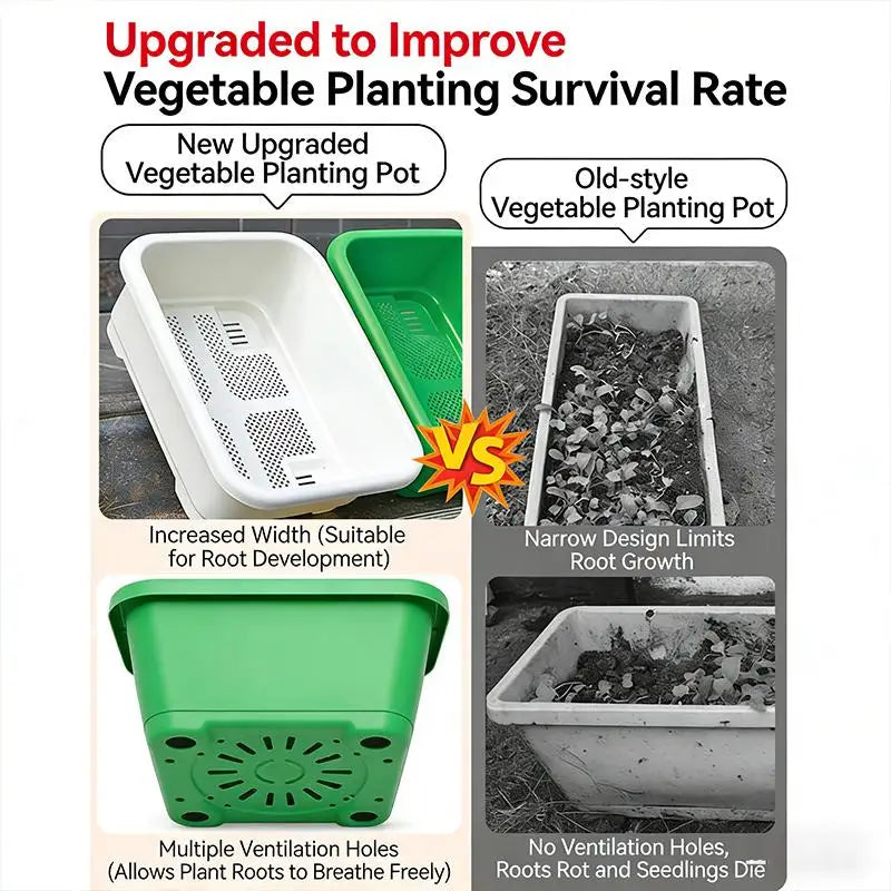 Balcony Indoor Gardening Breathable Plants Pots Garden Tool Plastic Qme