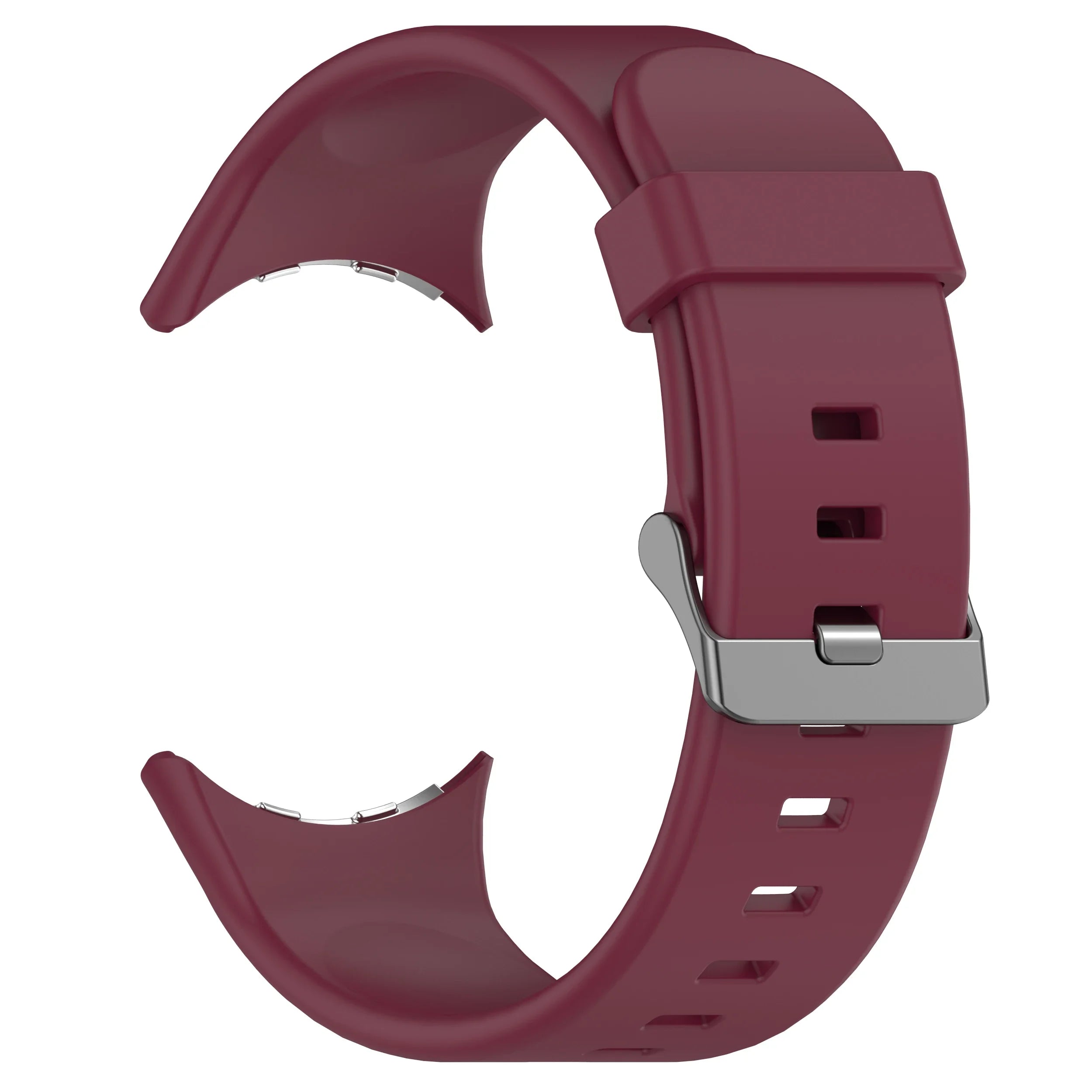 Silicone Strap for Google Pixel Watch 3 45mm Replacement Sport Bracelet Correa for Pixel Watch 3 Band Accessories Qme Wine Red Pixel Watch 3 45mm