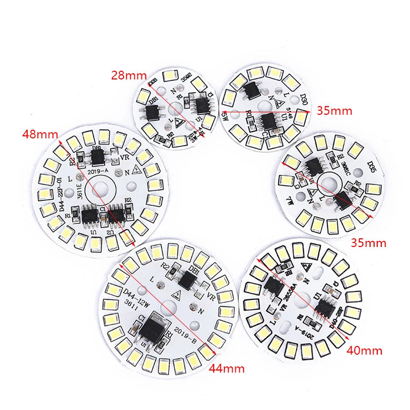 LED Bulb Patch Lamp SMD Plate Circular Module Light Source Qme