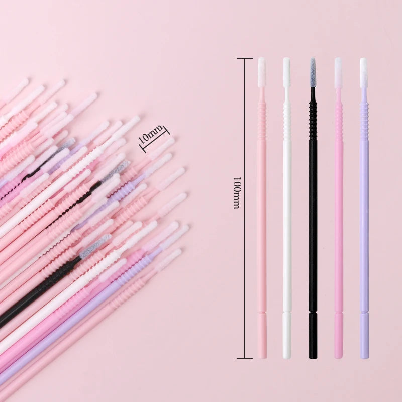 NATUHANA Microbrush Eyelash Cleaning Cotton Swabs Individual Lashes Qme