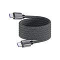 Magnetic USB C To Type C Braided Fast Charge Data Cable USB PD 65W Fast Charging Cable Quick Charge 3.0 Cable For Samsung Xiaomi Qme 1m Type C to C