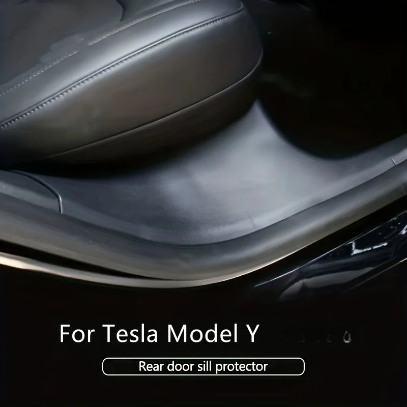 Tesla Model Y Rear Door Sill Prevention Kick Plate Guard Pedal Qme