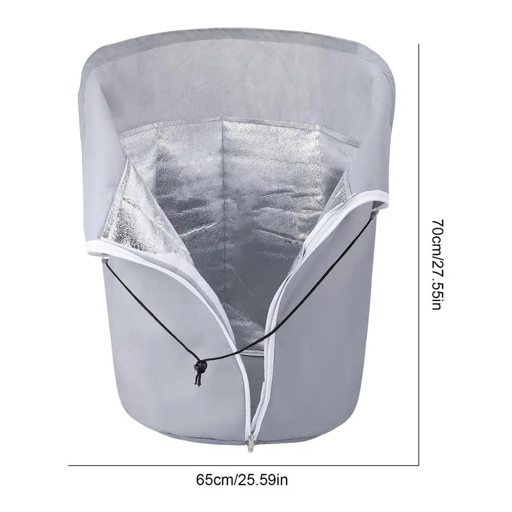 Winter Garden Pot Covers Reusable Warm Winter Plant Protection Planter Supplies for Soil Sun Shade Snow Lawn Pathway Patio Porch Qme 65cmx70cm