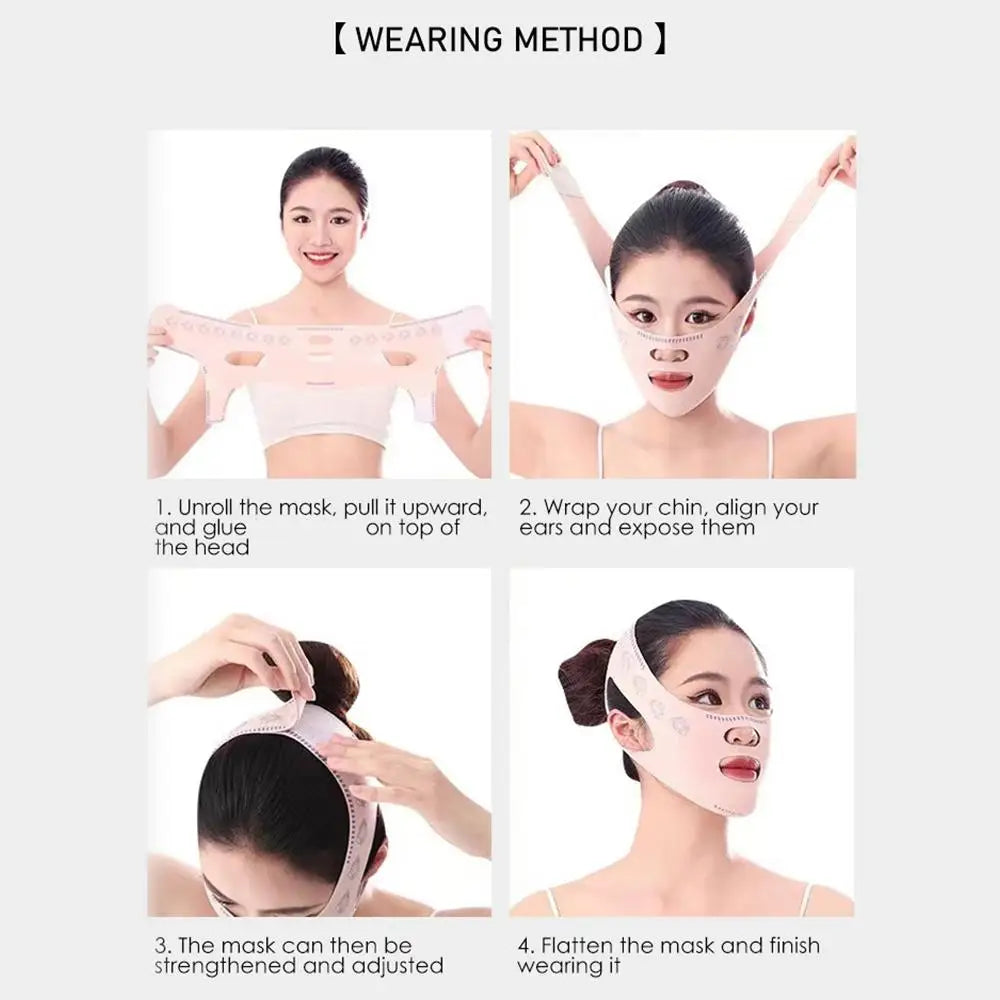 New Design Chin Up Mask V Line Shaping Face Masks Face Sculpting Sleep Mask Facial Slimming Strap Face Lifting Belt Qme