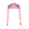 Women Thumbhole Long Sleeve Bolero Shrug Solid Color Open Front Cropped Cardigan Top Slim Fit Sunscreen Jacket Qme PK
