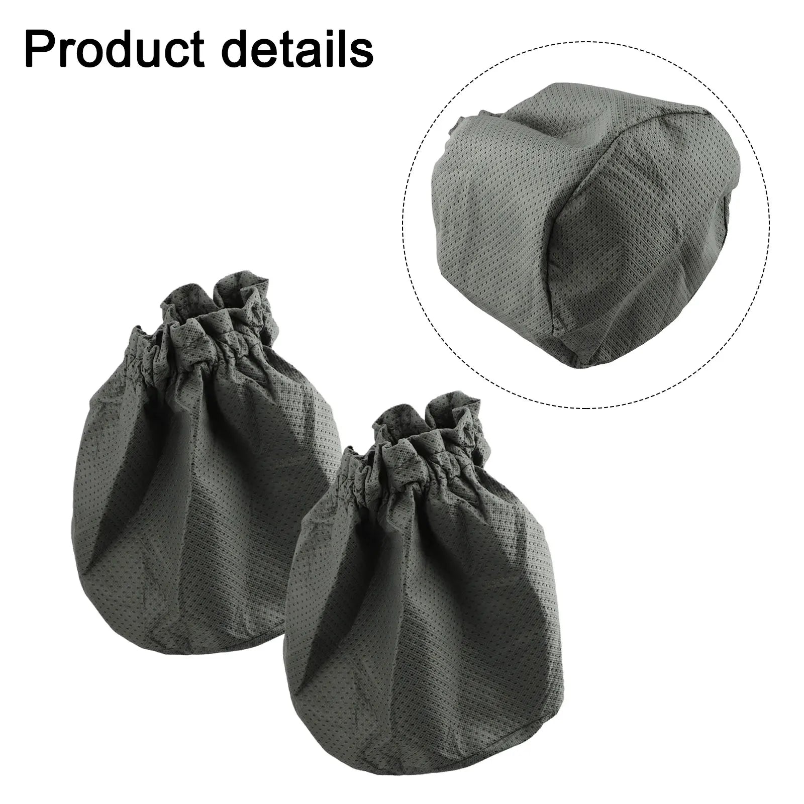 2 Pieces Fabric Filter Bags For BOSCH 1619PA8370 Filter Bag For GAS 15 PS Industrial Vacuum Replacement Part Access Qme