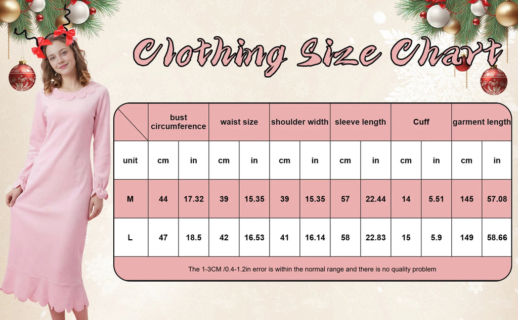 Adult Cindy Lou Who Costume Women Pink Long Sleeve Princess Dress with Headband Christmas Dress Up Nightgowns Outfit Qme