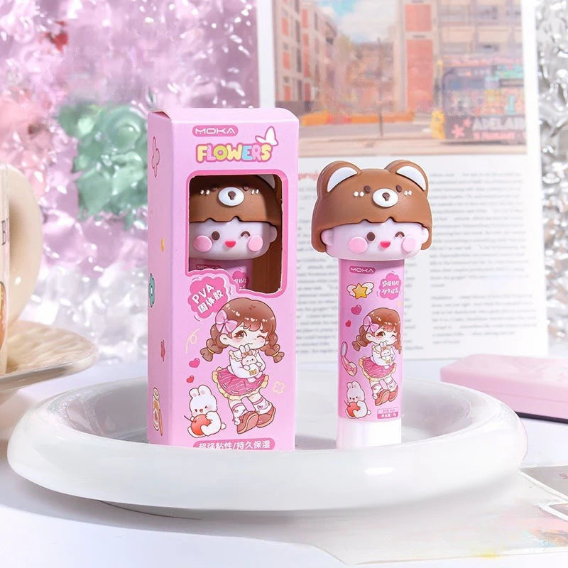 Kawaii Cartoon Capybara Solid Glue Strong Adhesives Stick Cute Qme A1
