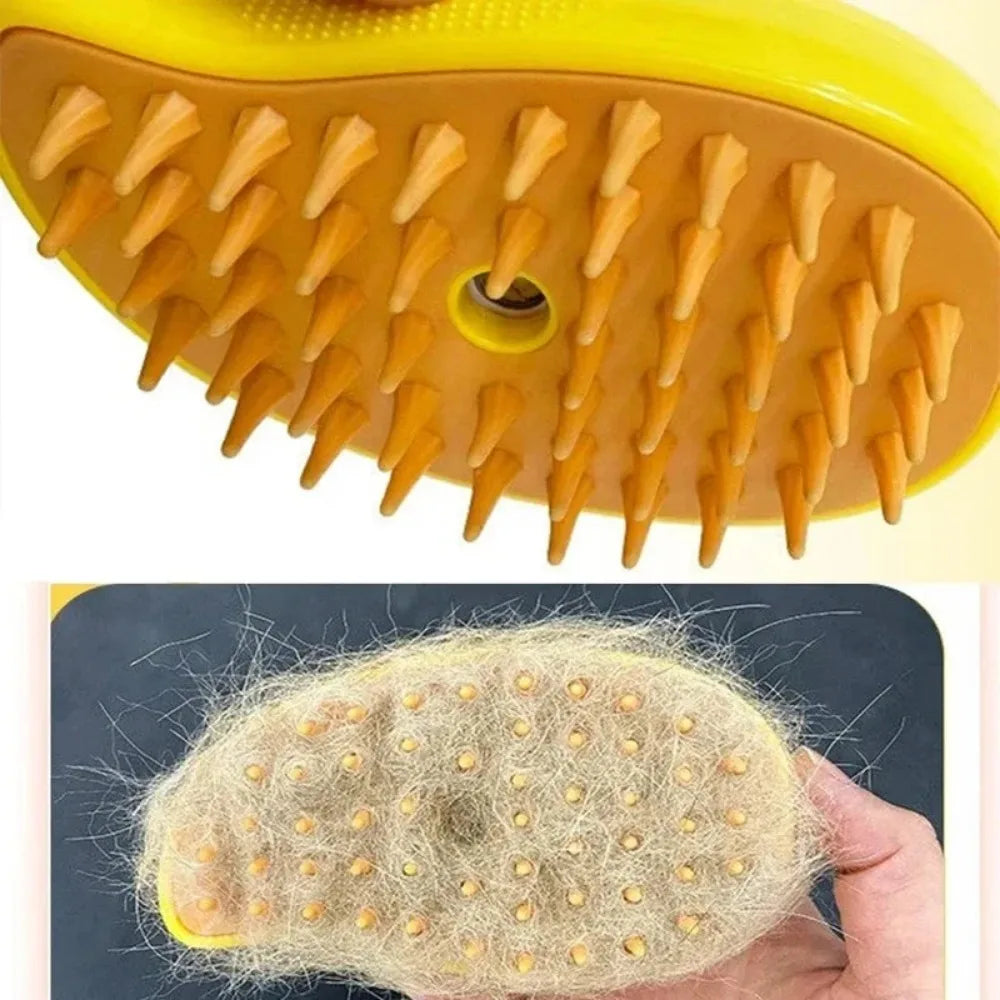 Cat Dog Steam Brush Electric Spray Water Kitten Pet Comb Soft Qme
