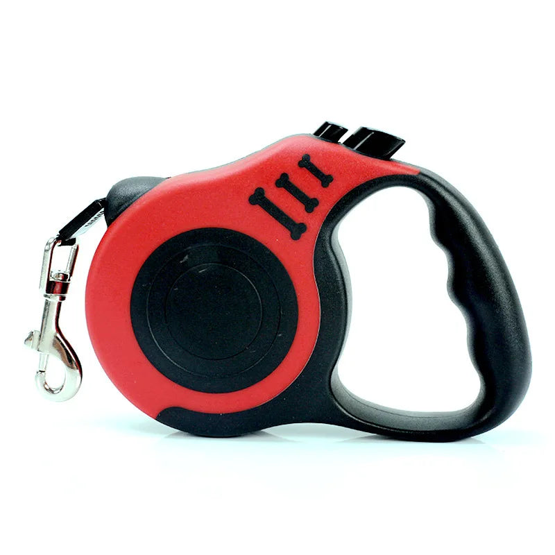 B 3m 5m Dog Leash Strong Nylon Puppy Lead For Small Medium Large Dogs Cats Automatic Retractable Durable Yorkshire Pet Supplies Qme red 3M