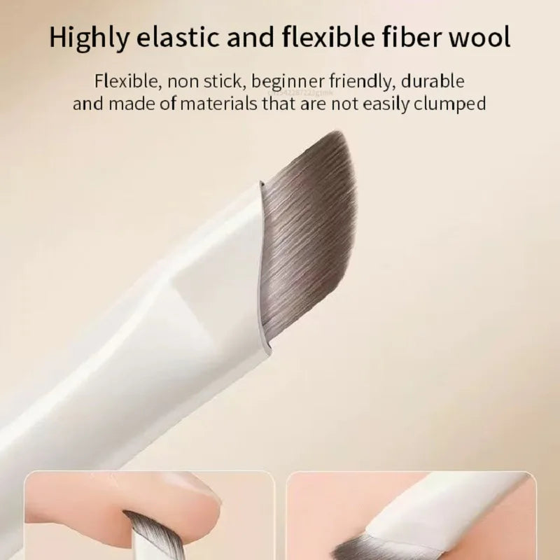 5 8 Natural Eye Makeup Brushes Detail Eyeshadow Brush White Ultra Qme