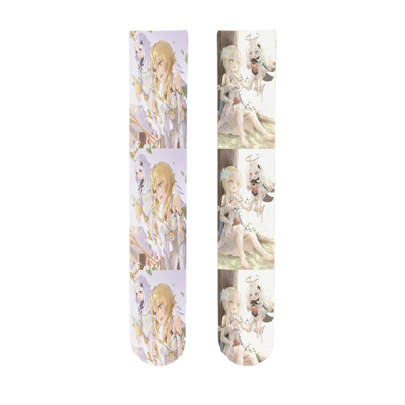 Interesting Japanese Design Women's Stockings Genshin Series Thigh Qme style10 One Size