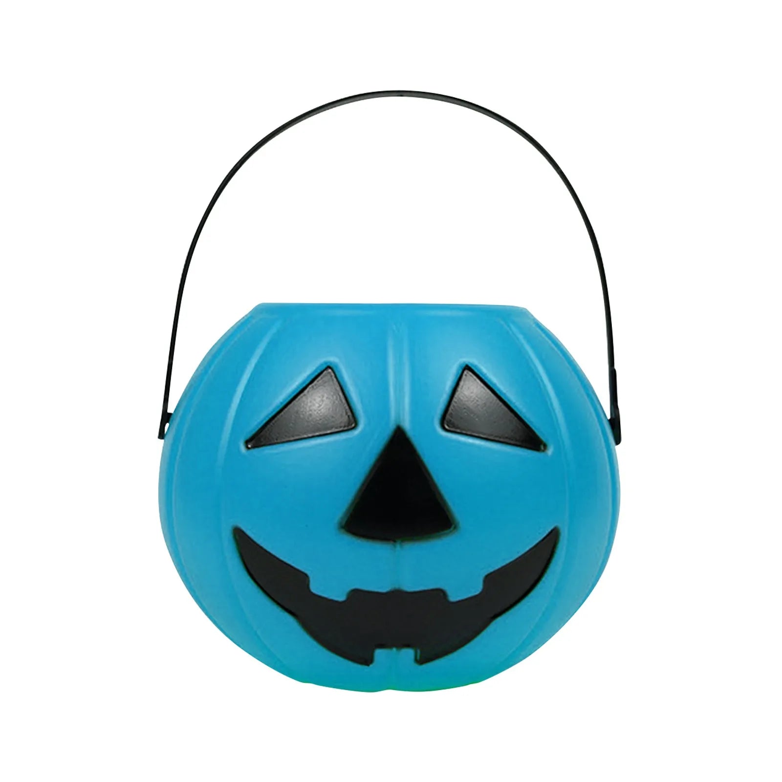 Halloween Multi-color Pumpkin Bucket Portable Plastic Candy Basket Trick Or Treat Kids Gift Packaging Halloween Party Ornament Qme