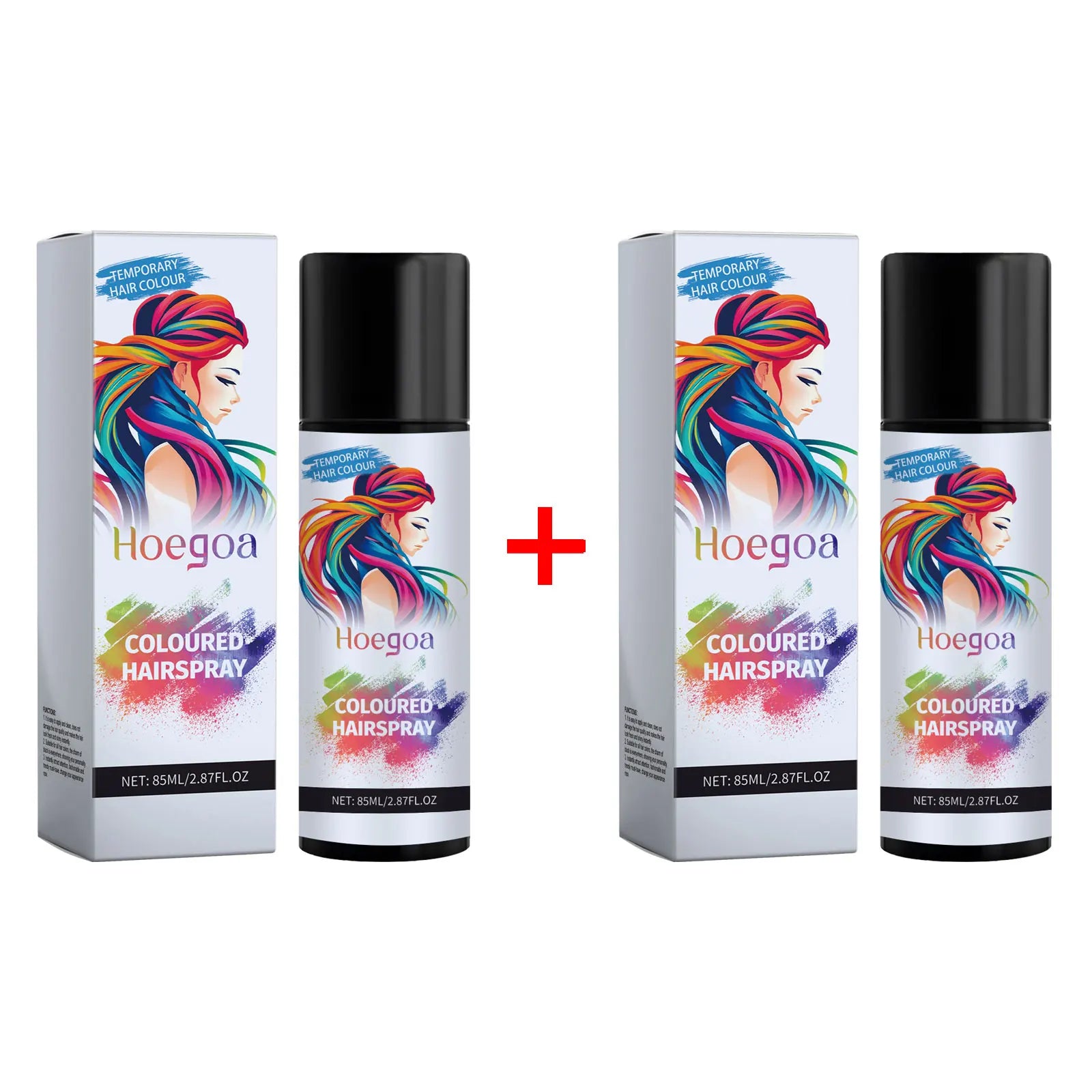 Temporary Hair Dye Fast Remove White Hair Promote Black Hair Coloring Products Anti Rough Frizziness Disposable Hair Color Spray Qme 170ml Boxed