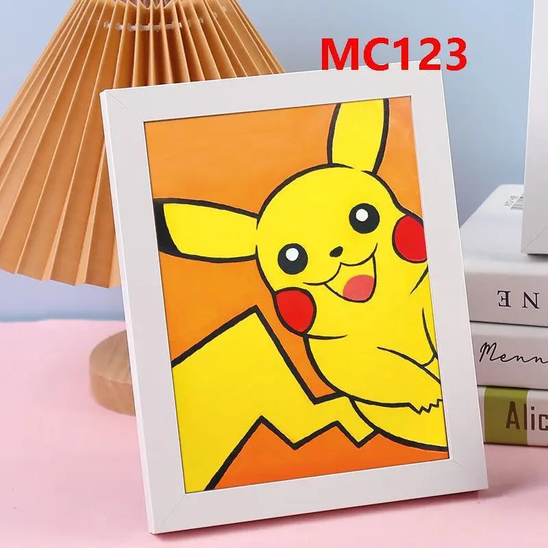 Hello Kitty Kuromi Diamond Painting DIY Craft Kit with Frame Cartoon Diamond Painting for Students Diamond Painting Gift Qme 24