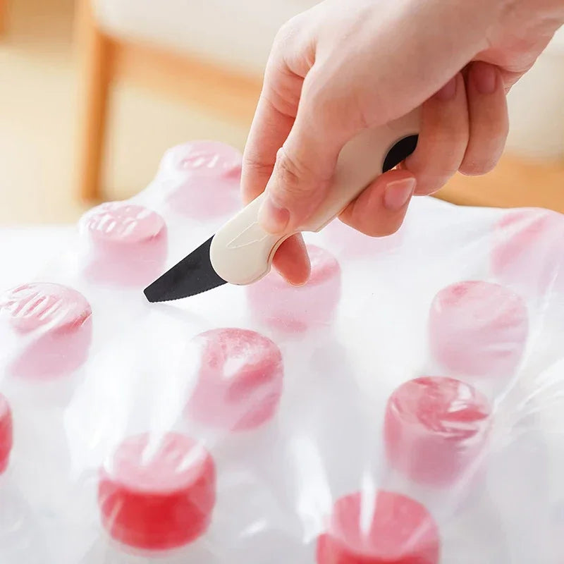 Mini Double-headed Unpacking Knife, Express Package Unpacking Special Knife Multi-function Sickle Type Qme