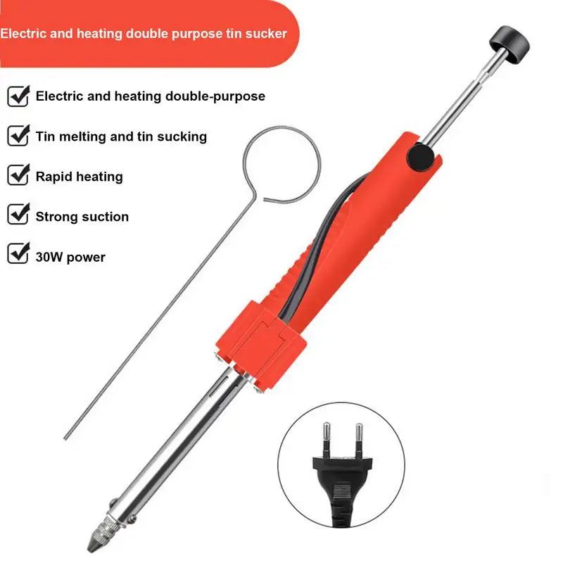 Desoldering Iron Solder Sucker Tool Double-use Portable Electric Qme