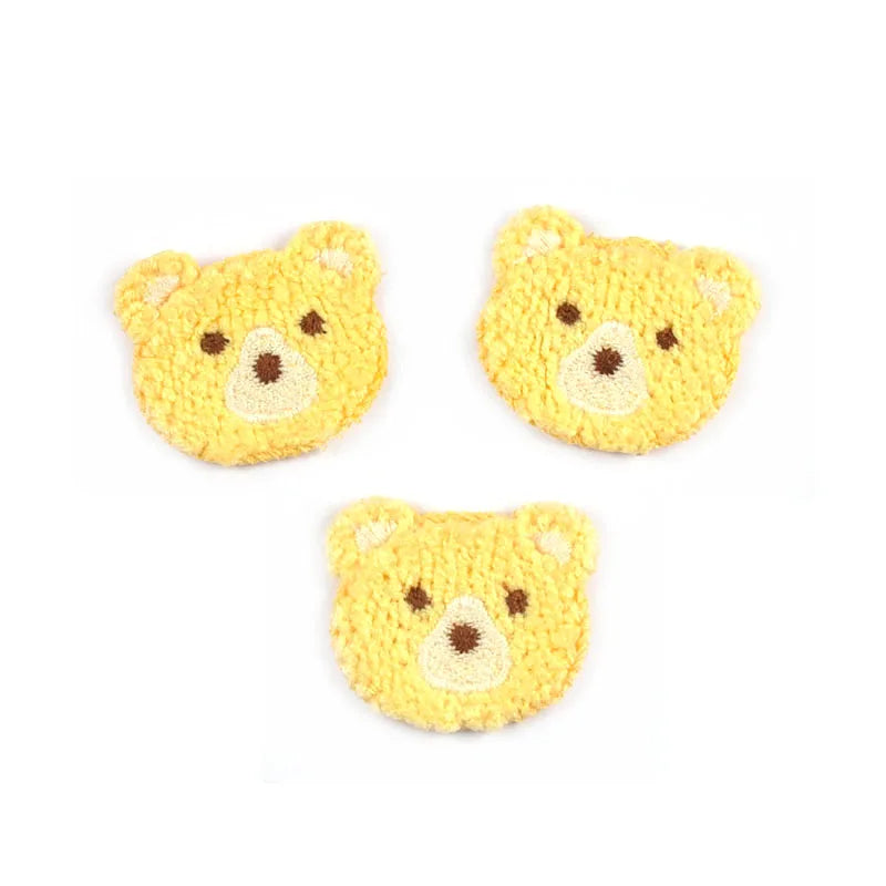 10pcs 3.7x3.4cm Mixed 9 Colors Lovely Bear Patches Embroidery For Kids Clothing Bag Decor Sewing Accessories Home Decor Supplies Qme 3
