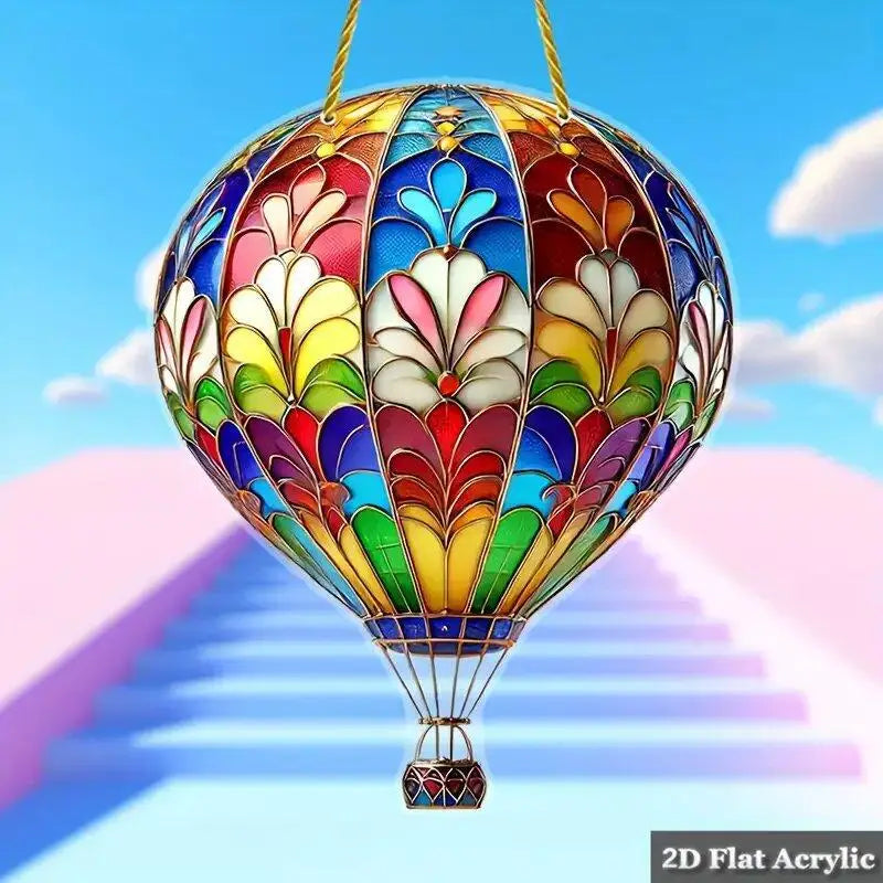 Air Balloon Light-collecting Device Flower Window Pendant Garden Home Qme