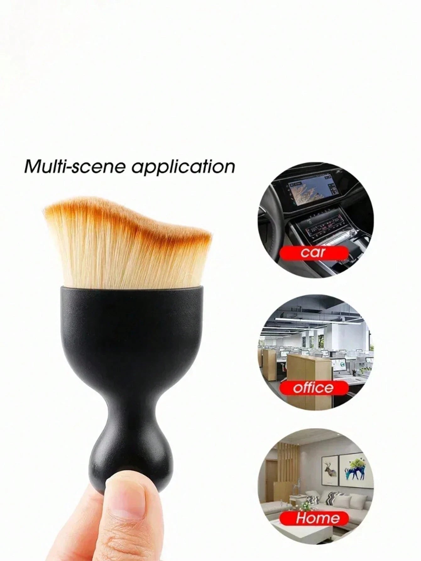 3 2 Black Car Interior Air Vents Dust Cleaning Brush Curve Heels Qme