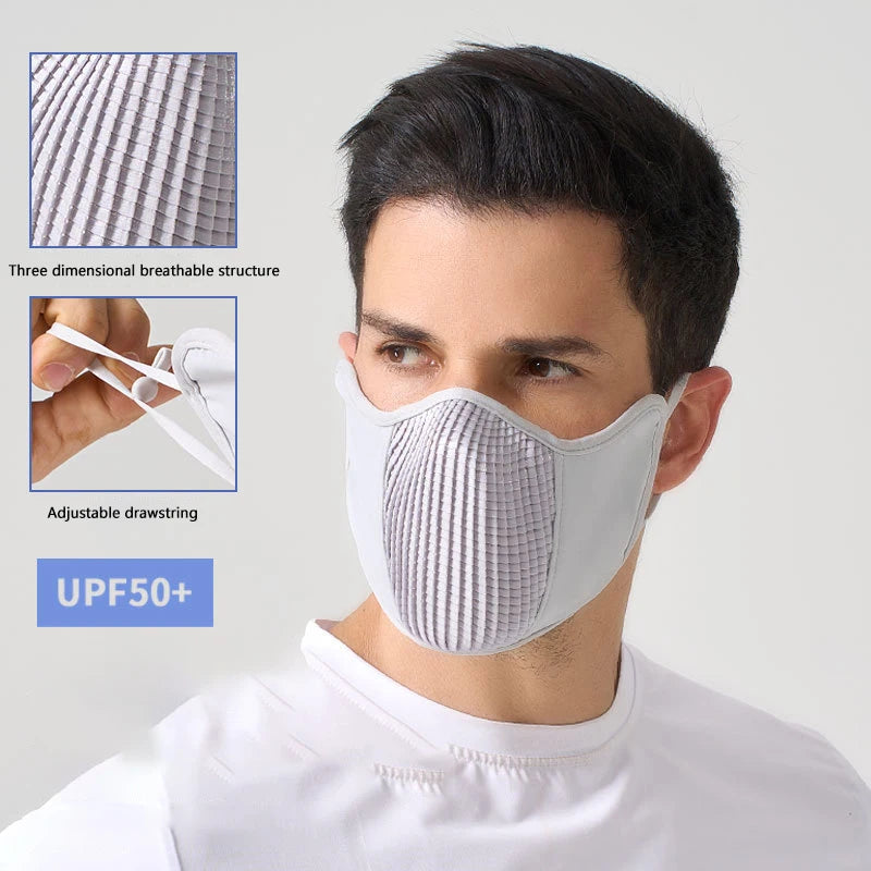 Breathable Sport Face Mask Washable Windproof Sun Protection UV Qme