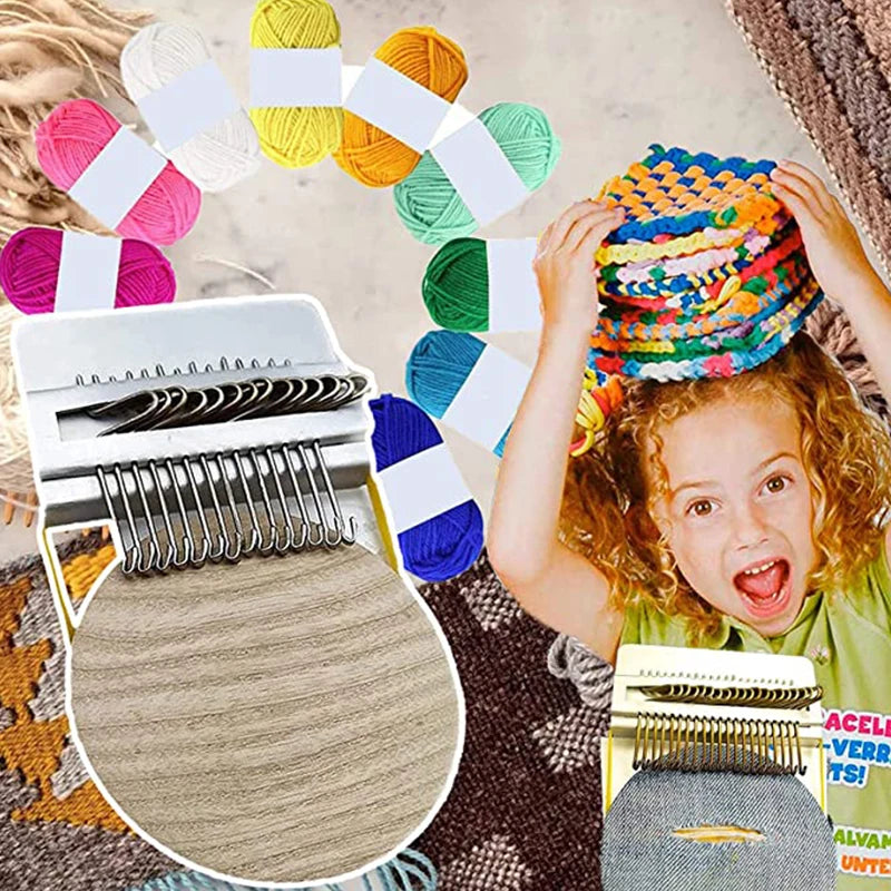 Diy Creative Braiding Patching Machine Hand Knitting Wooden Speed Weve Type Small Loom Tool Stitching And Knitting Loom. Qme