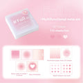 112Sheets Multifunctional Sticky Notes Portable Student Note Marker Writing Sticky Notes Self-Adhesive Easy To Apply Notepad Qme pink