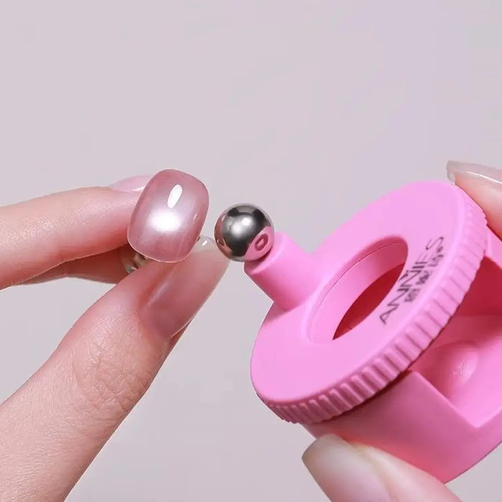 Automatic Cat Eye Magnet Nails Rotating Nail Wide Light Glass Bead Qme