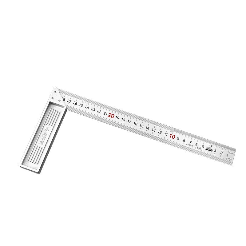 Aluminum Alloy Square Ruler Right Angle 90 Turning Woodworking Steel Qme